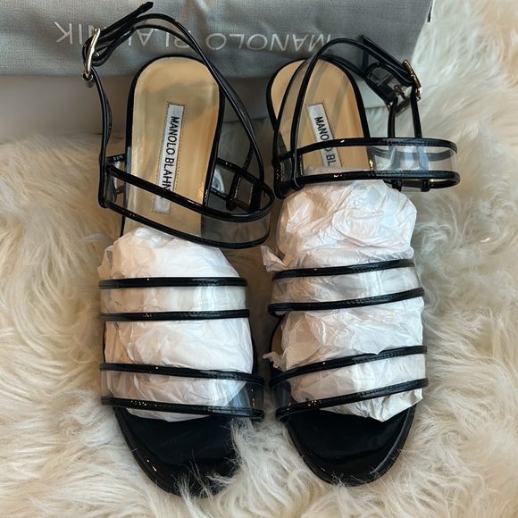 MANOLO BLAHNIK WEDGES - Picture 2 of 6